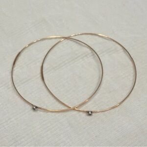 Lana Jewelry 14k Rose Gold Large Magic Hoop Earrings ~ Super Elegant